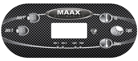 Overlay, MAAX Spas 5 Button Balboa TP-600 (J1, J2, LT)